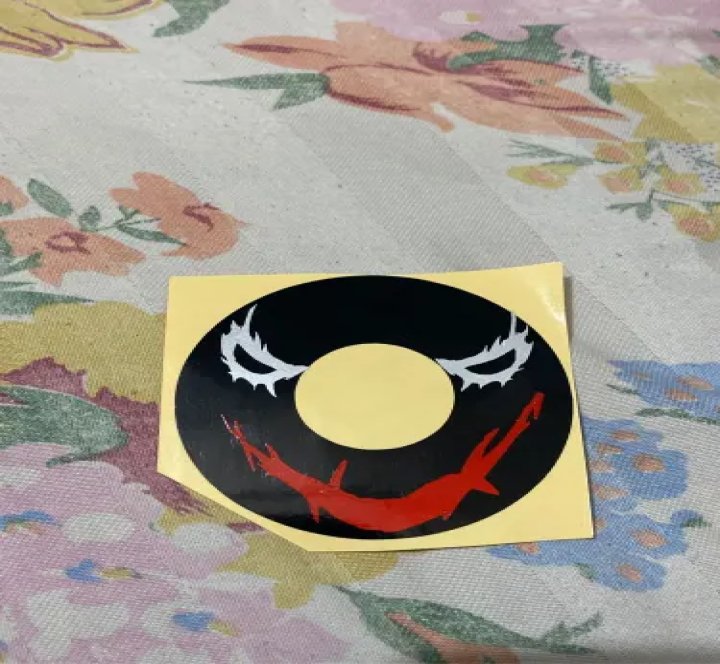 125 silencer sticker smile | sticker  | Silencer sticker | bike sticker | bike