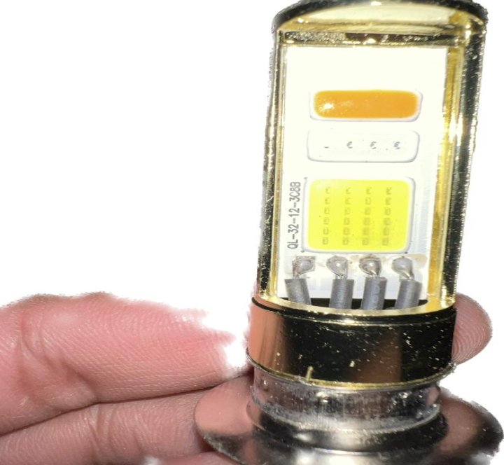 18W COB LED H6M PX15D Motorcycle Headlight Bulb DRL Strobe Flash Lamp 3 Color | For CD 70 & 125