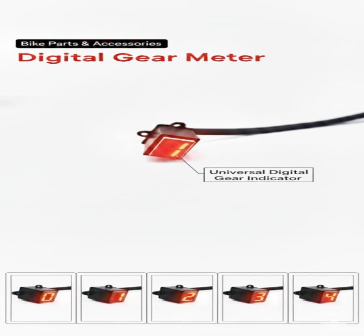 Universal Digital Gear Indicator for Motorcycles 