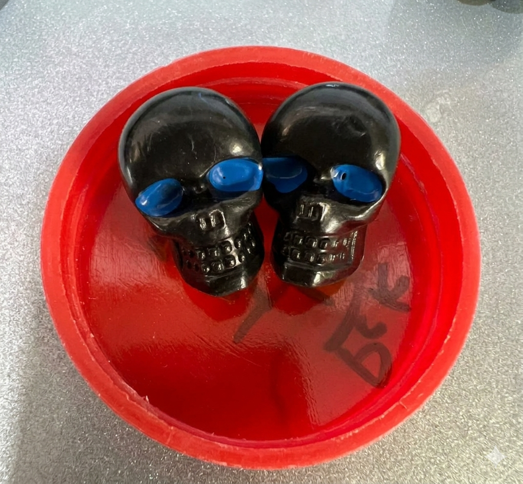 Universal Skull Fancy Nut Bolts (M10 Size) for Motorcycle Number Plate, Mudguards & Body - Premium Decorative Screws